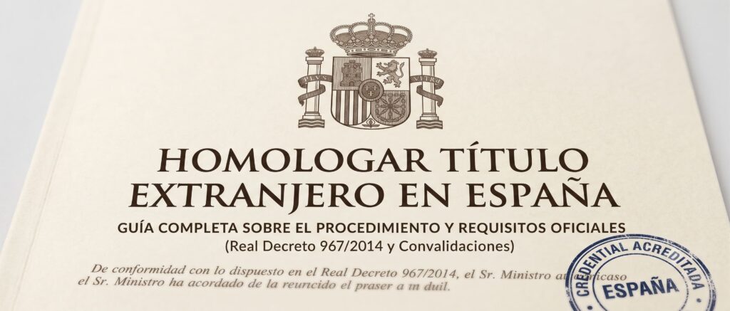 HOMOLOGAR TÍTULO EXTRANJERO EN ESPAÑA